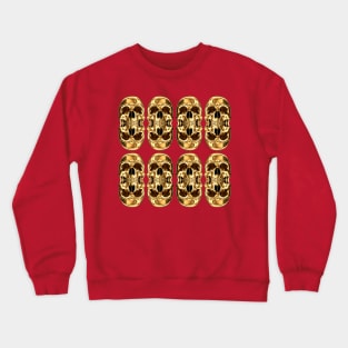 GOLD SKULL ACID BATH | Captain MAGIC Gold Skull Hero | Flaming Skull | Old SKULL Mirror Cult Crewneck Sweatshirt